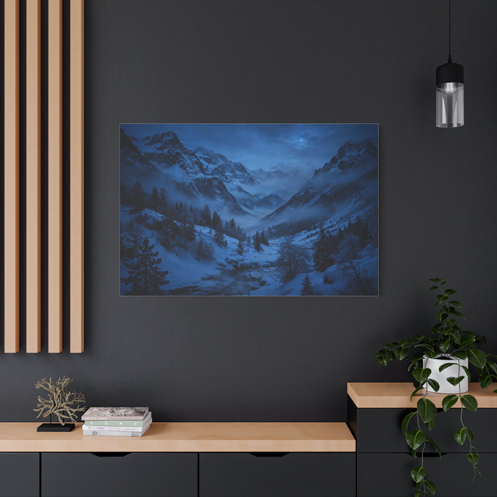 Snowy Valley — Wander Wild Co Canvas Print