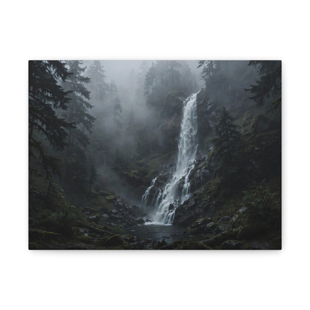 Waterfall in Fog — Wander Wild Co Canvas Print