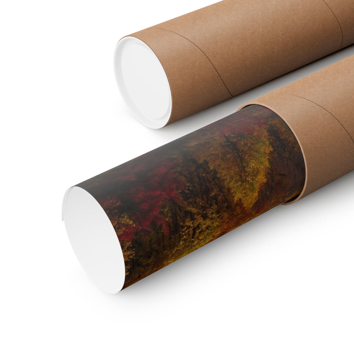 Autumn Ridge Art Print — Fall Colors Mountain Poster