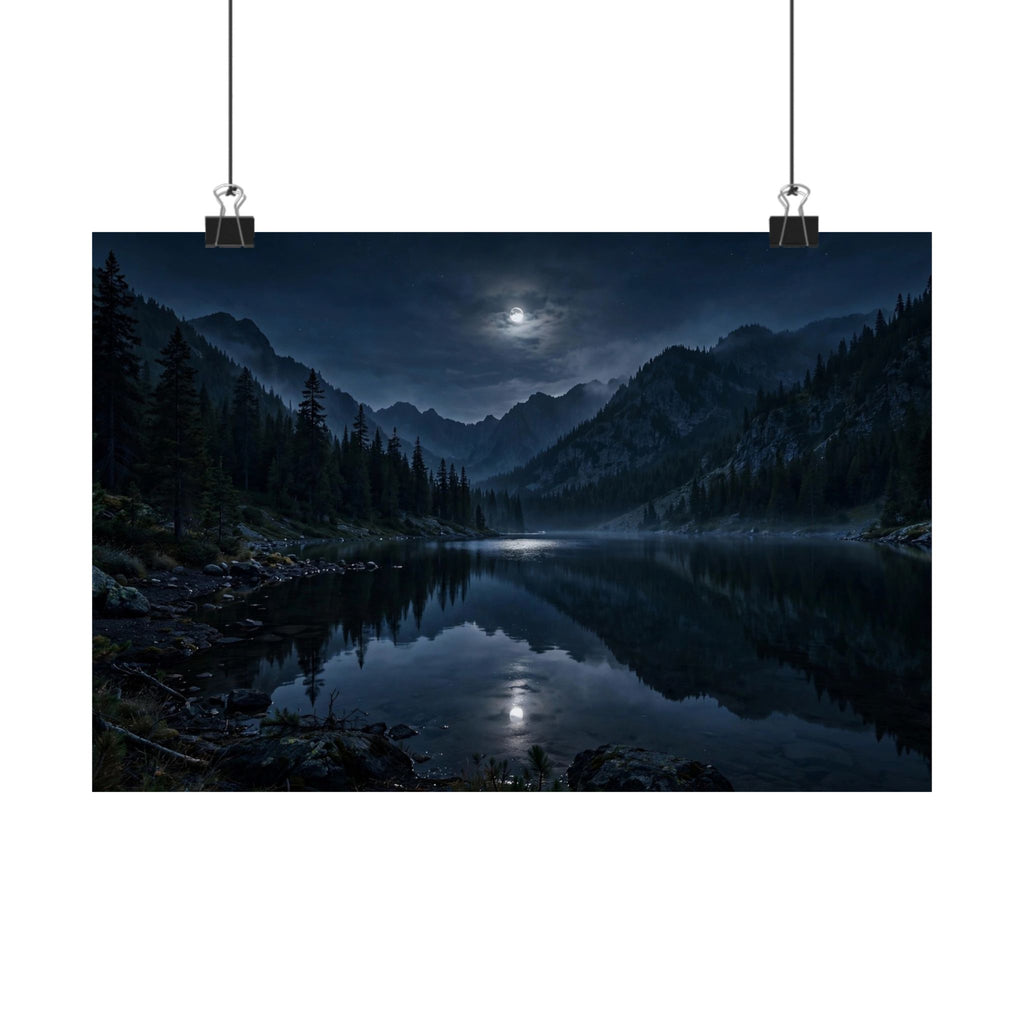 Moonlit Lake — Wander Wild Co Art Print