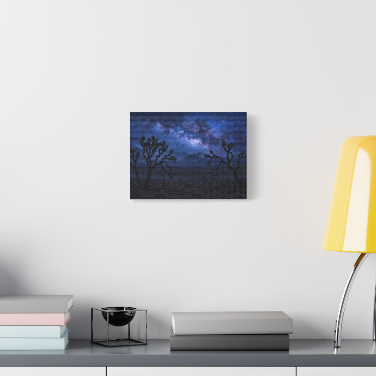 Desert Night Canvas Print — Joshua Tree Milky Way Wall Art