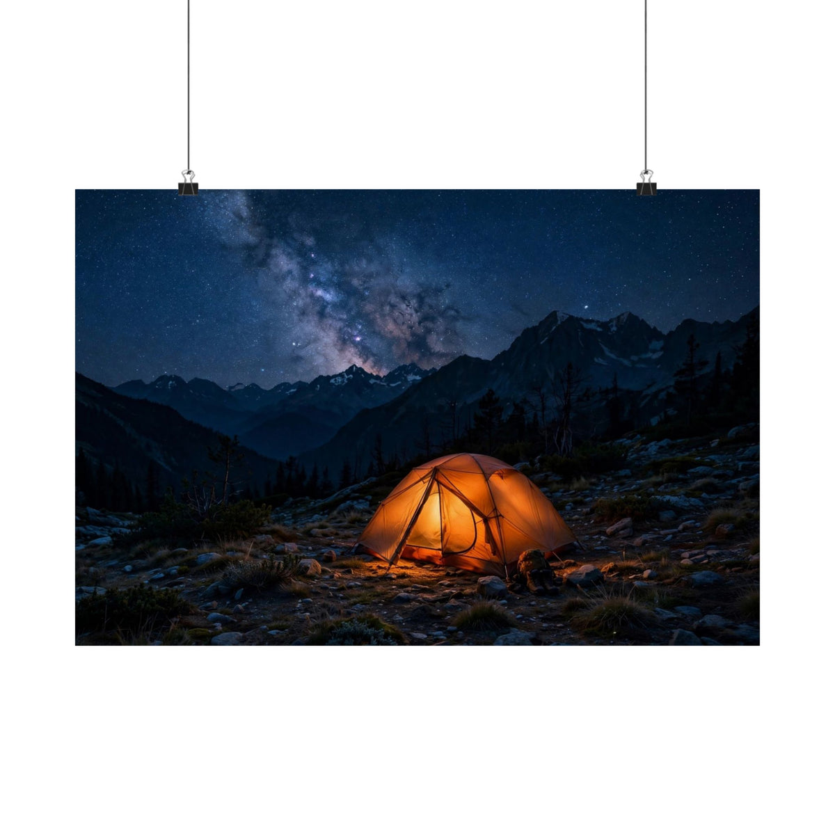 Tent Under Stars — Wander Wild Co Art Print