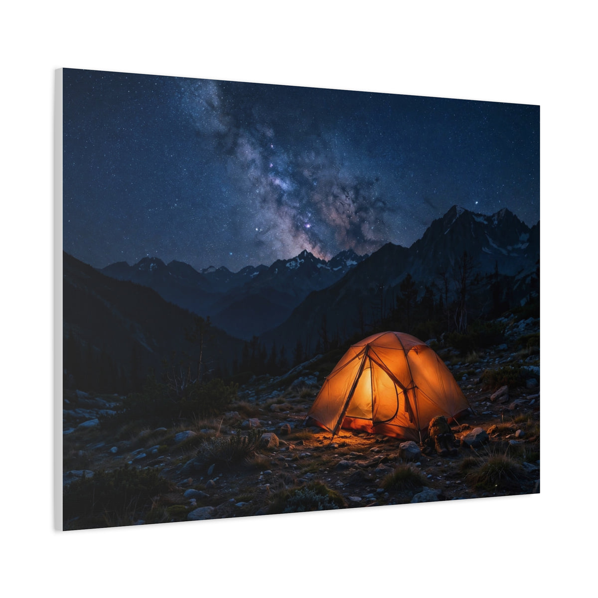 Tent Under Stars — Wander Wild Co Canvas Print