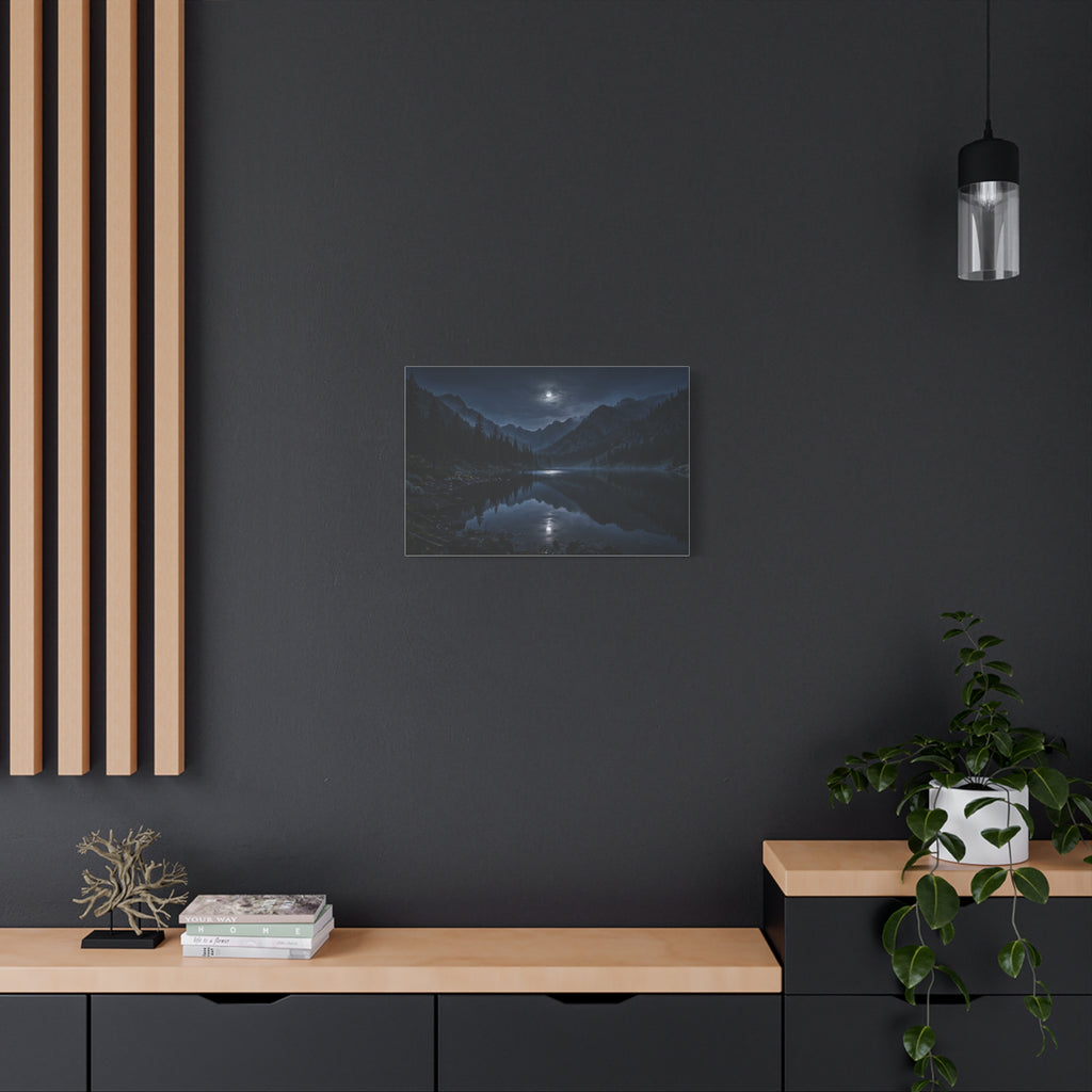Moonlit Lake — Wander Wild Co Canvas Print