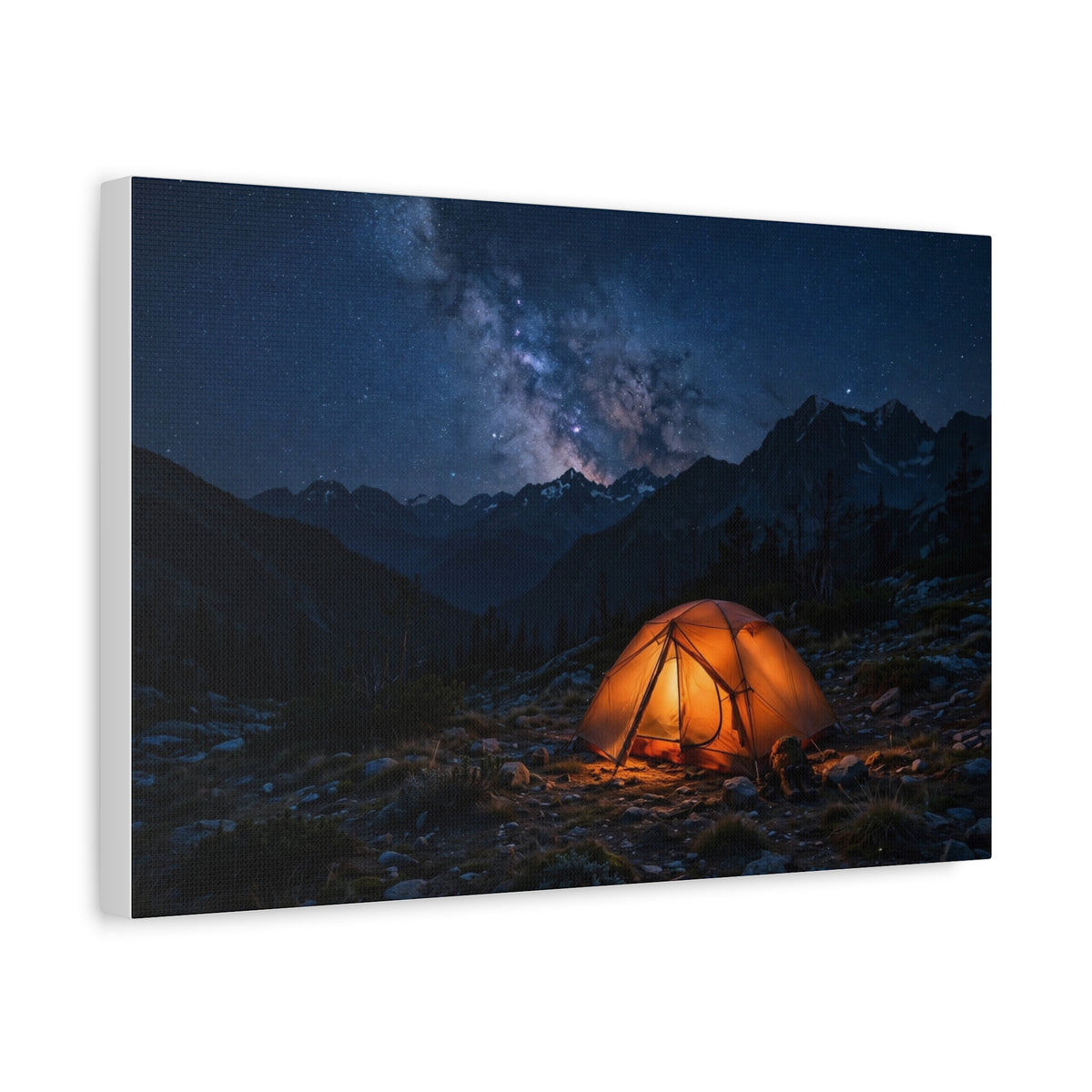 Tent Under Stars — Wander Wild Co Canvas Print