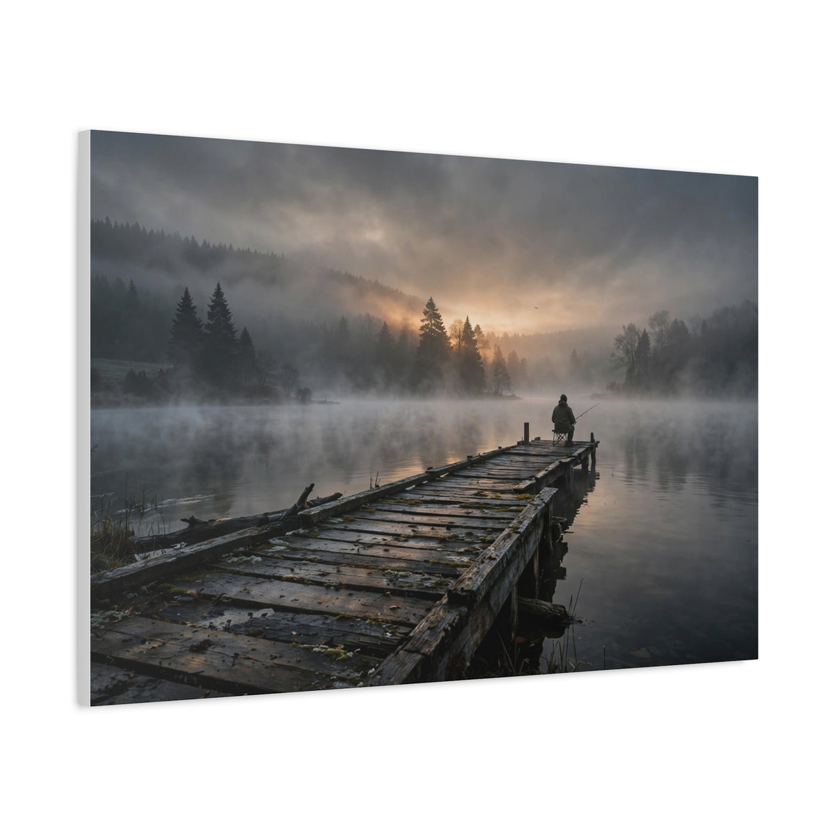 Fishing Dock — Wander Wild Co Canvas Print