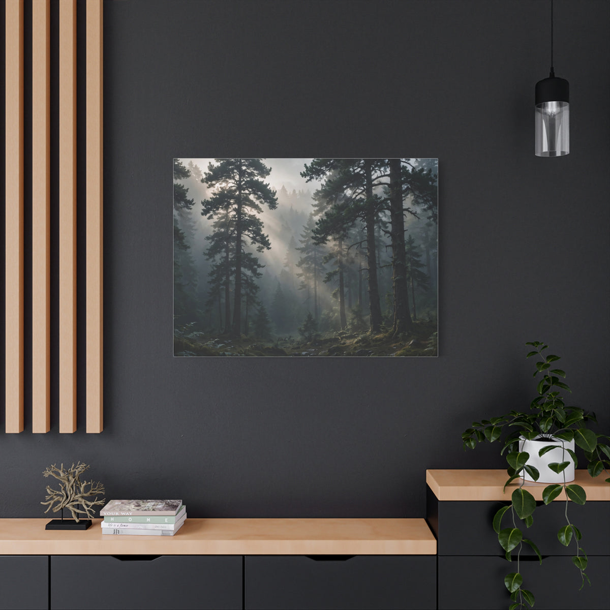 Fog Forest — Wander Wild Co Canvas Print