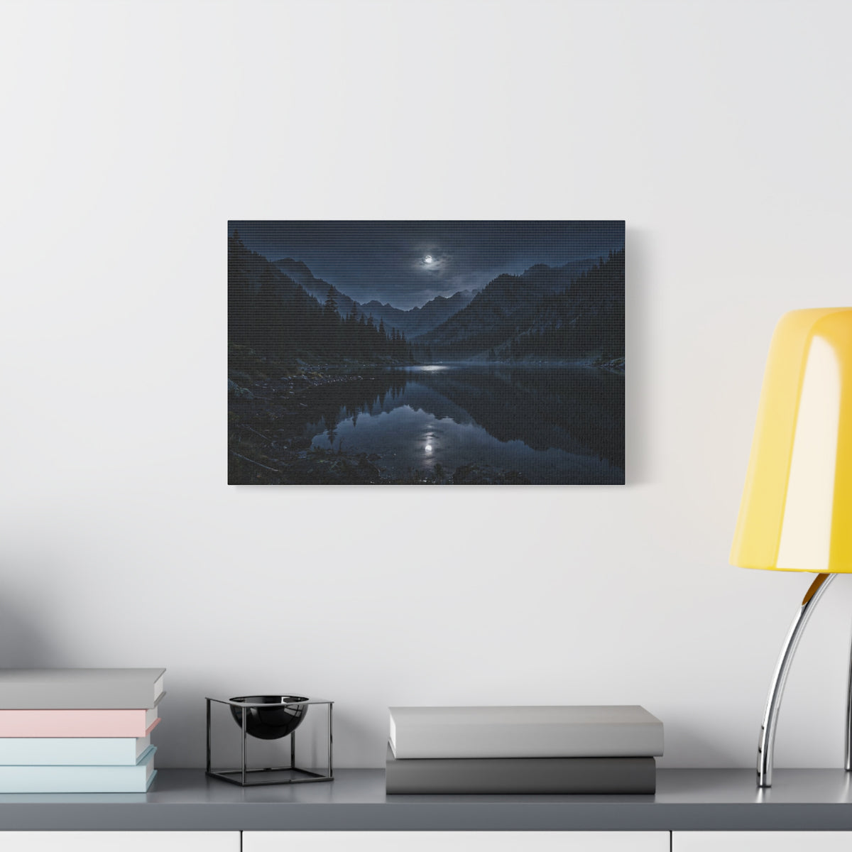 Moonlit Lake — Wander Wild Co Canvas Print