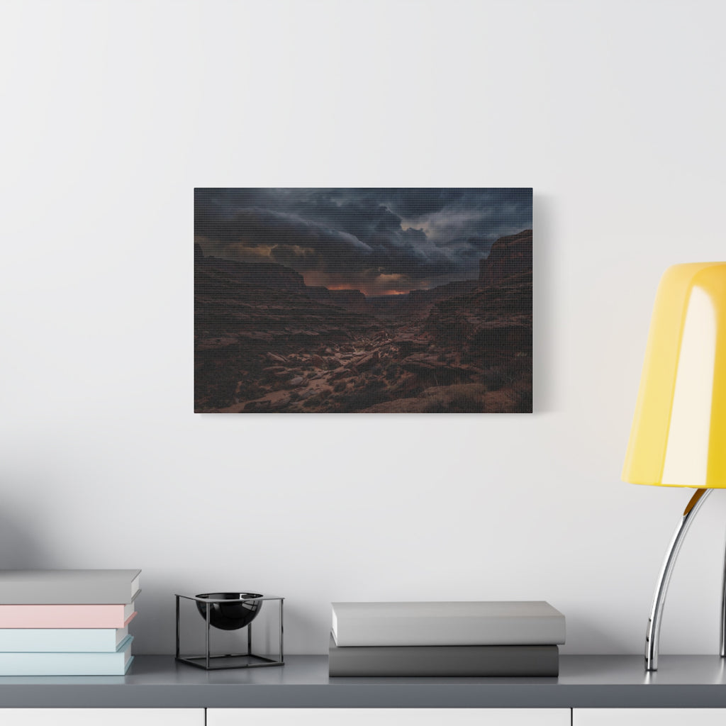 Canyon at Dusk — Wander Wild Co Canvas Print