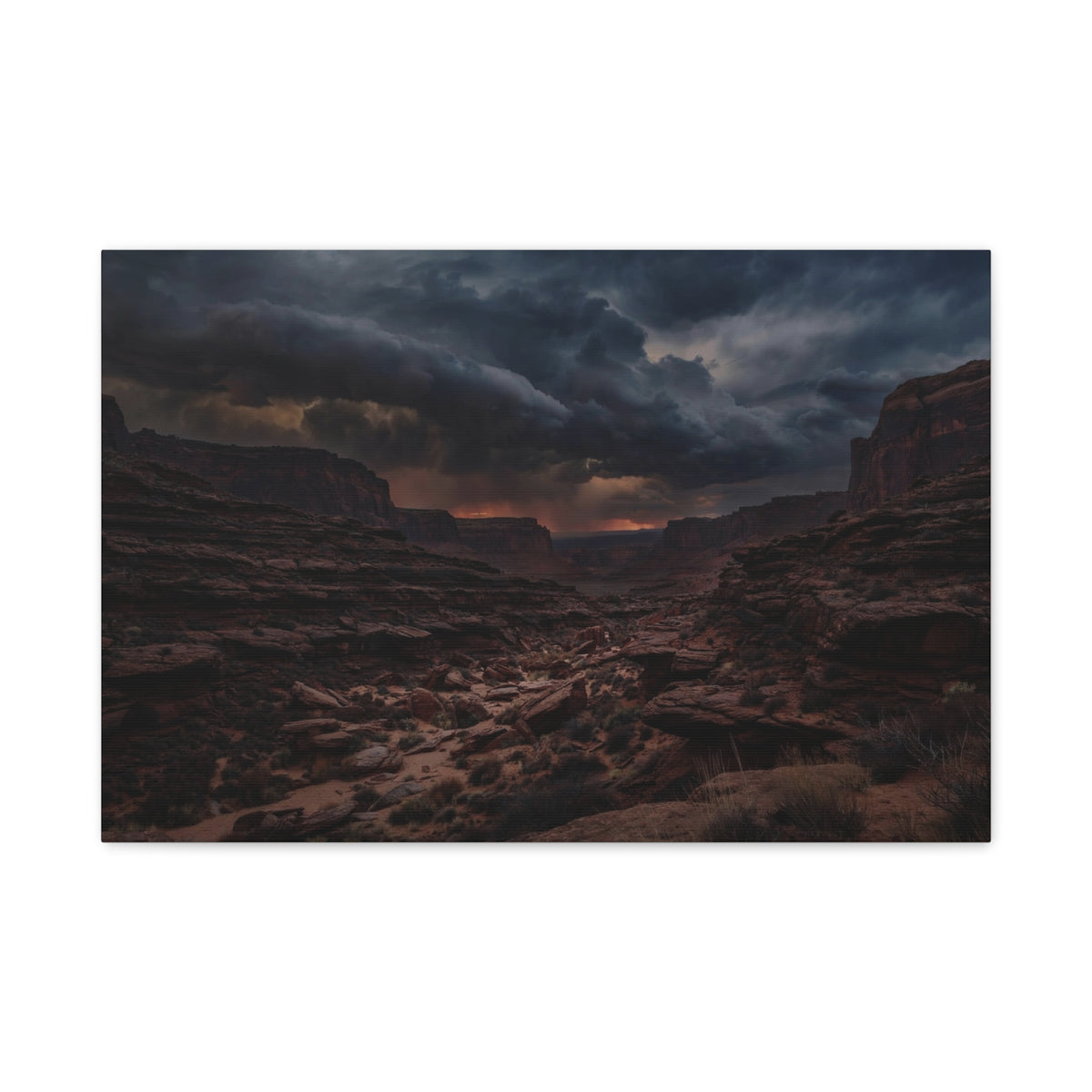 Canyon at Dusk — Wander Wild Co Canvas Print