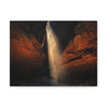 Slot Canyon Light Canvas Print — Red Rock Canyon Sunbeam Wall Art