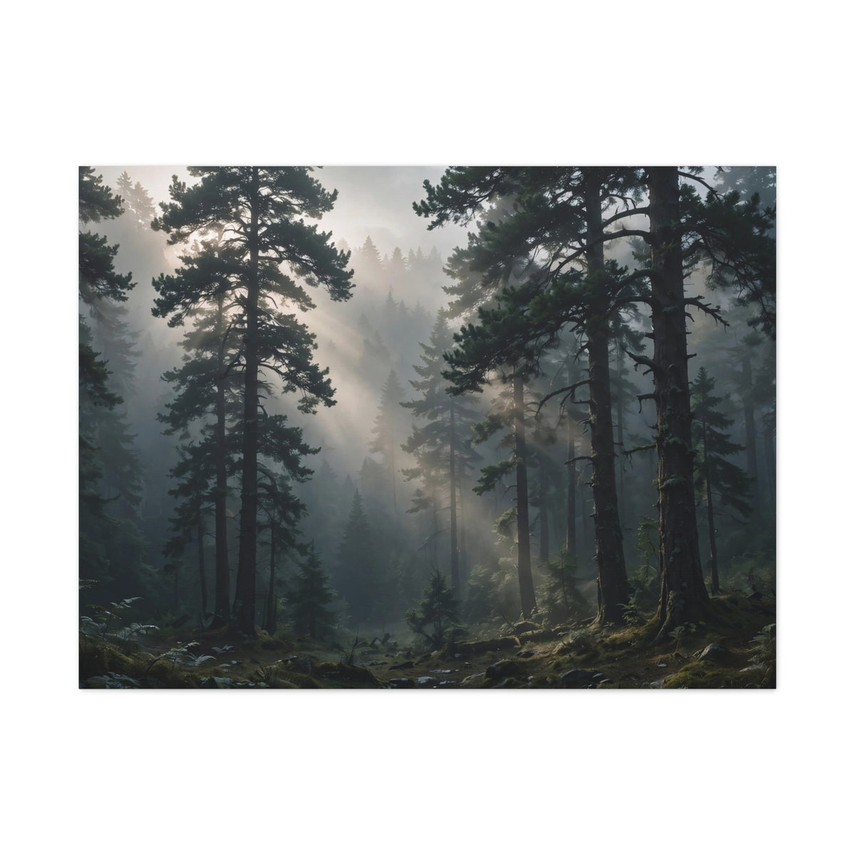 Fog Forest — Wander Wild Co Canvas Print
