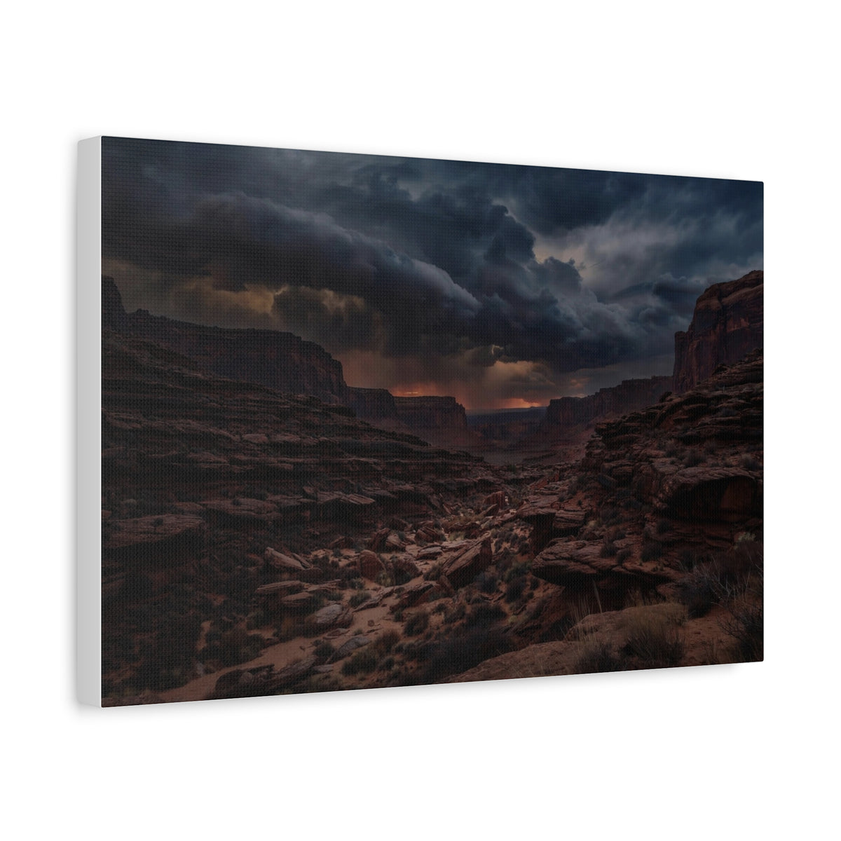Canyon at Dusk — Wander Wild Co Canvas Print