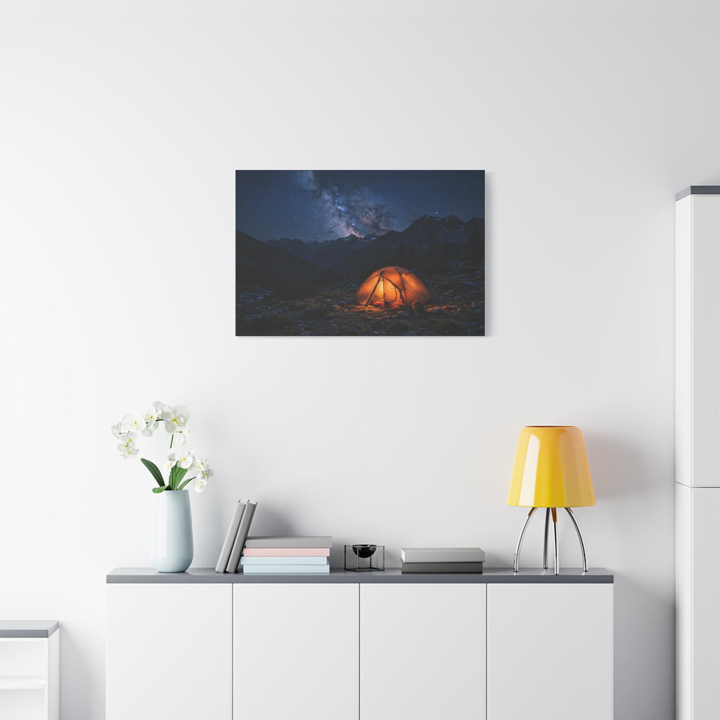 Tent Under Stars — Wander Wild Co Canvas Print