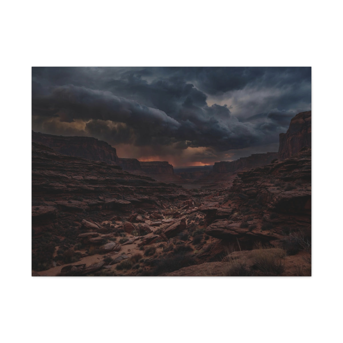 Canyon at Dusk — Wander Wild Co Canvas Print