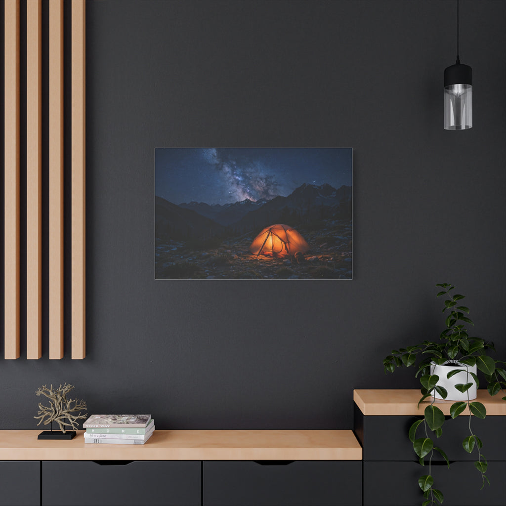 Tent Under Stars — Wander Wild Co Canvas Print