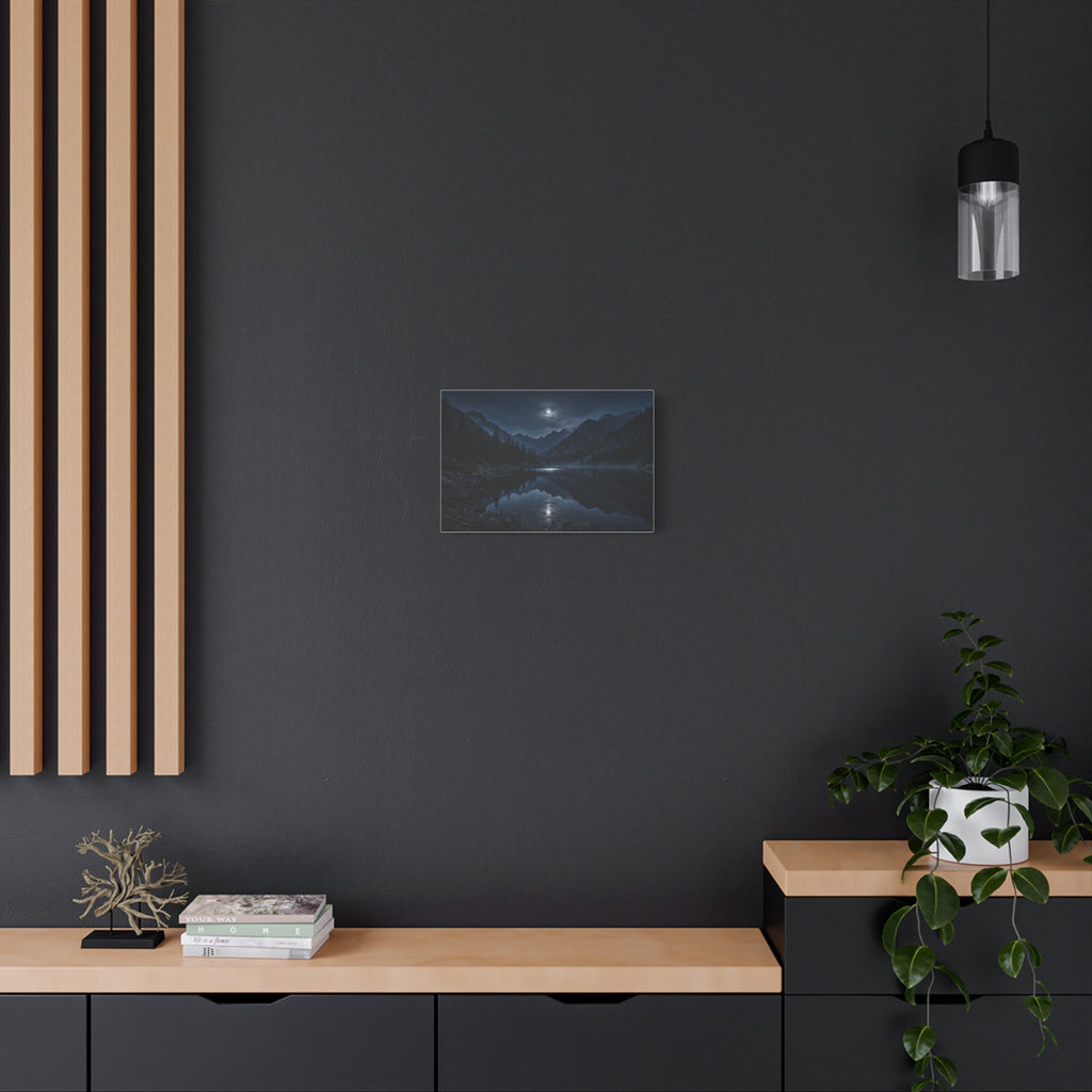 Moonlit Lake — Wander Wild Co Canvas Print