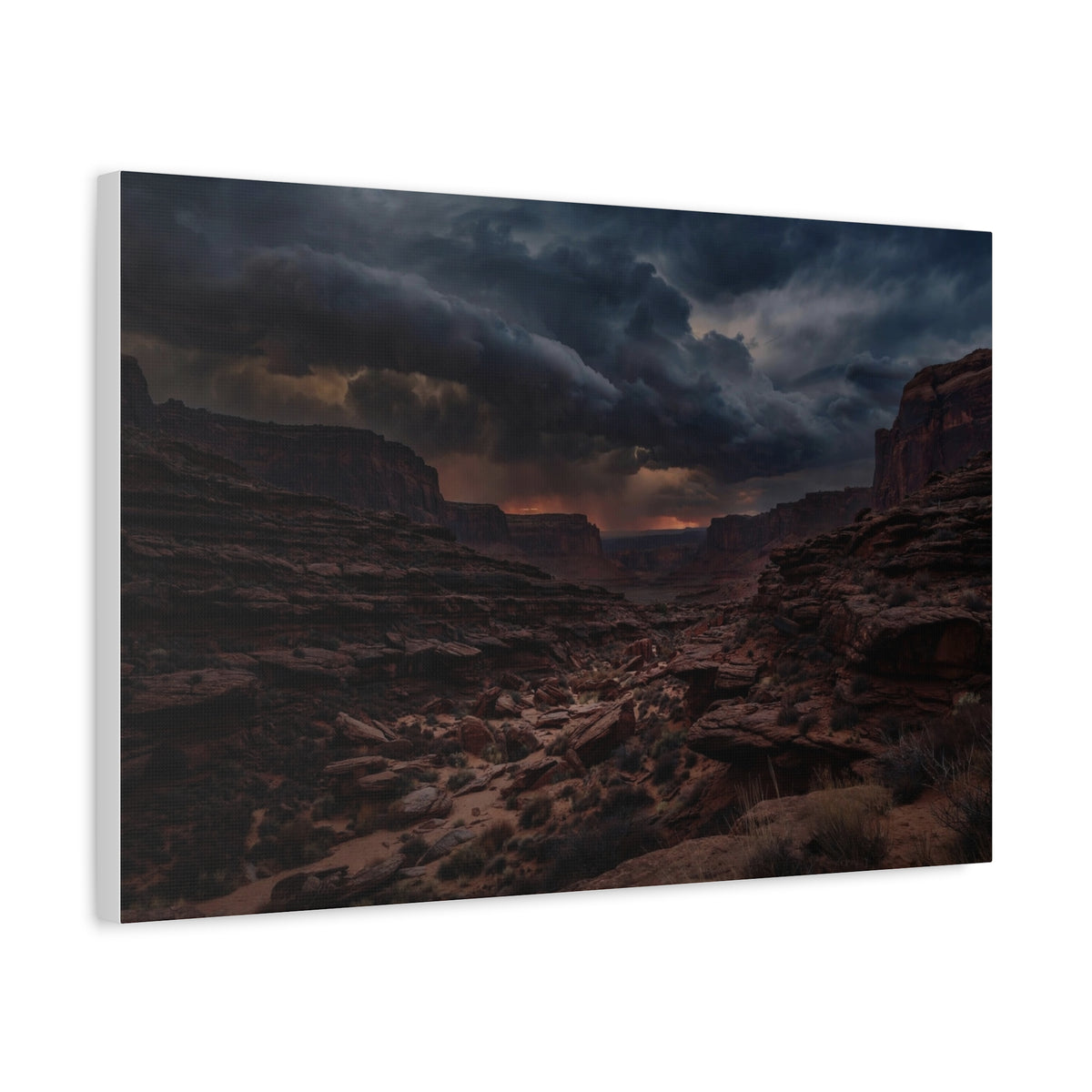 Canyon at Dusk — Wander Wild Co Canvas Print