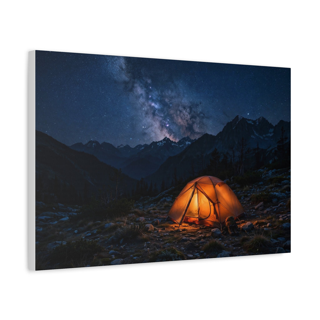 Tent Under Stars — Wander Wild Co Canvas Print
