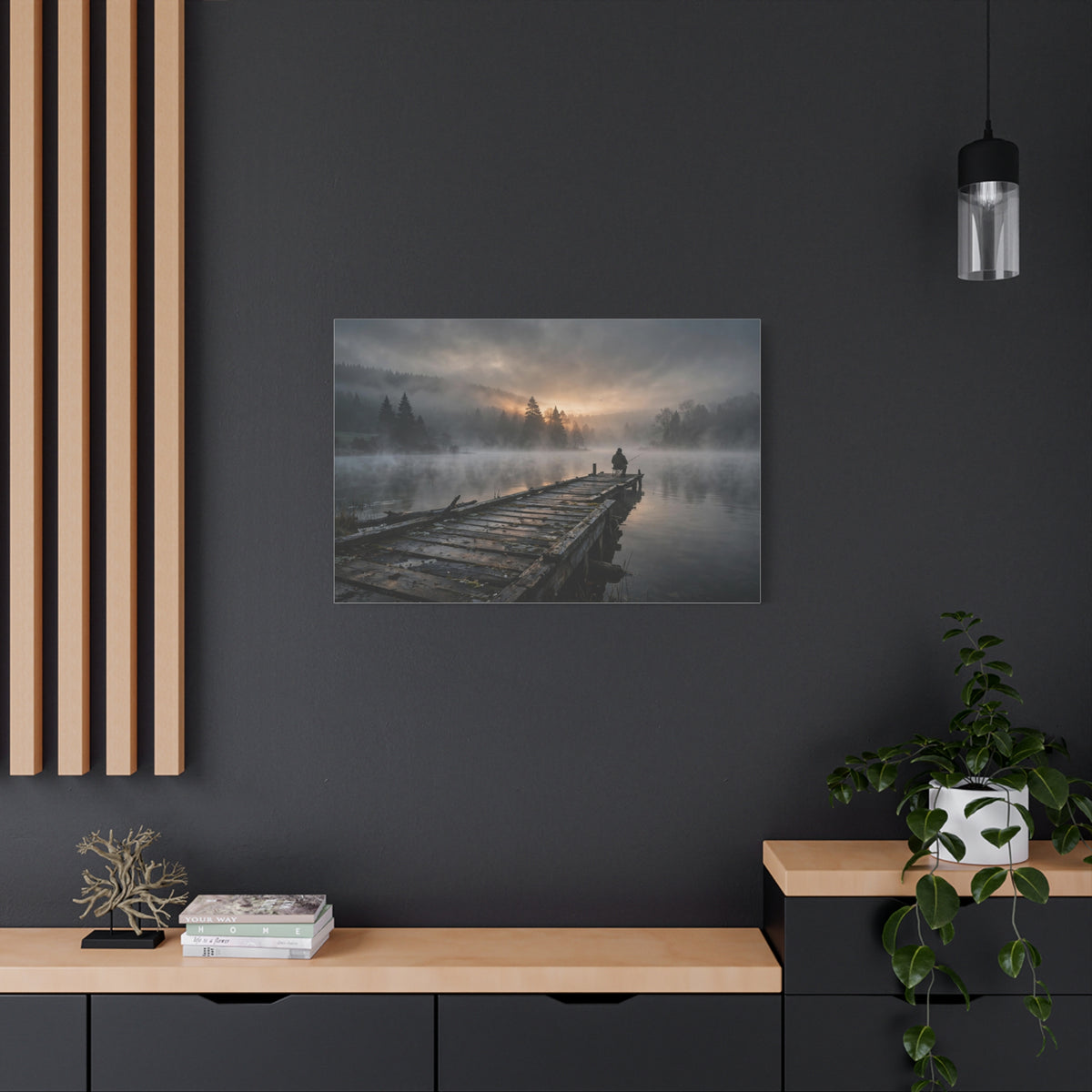 Fishing Dock — Wander Wild Co Canvas Print
