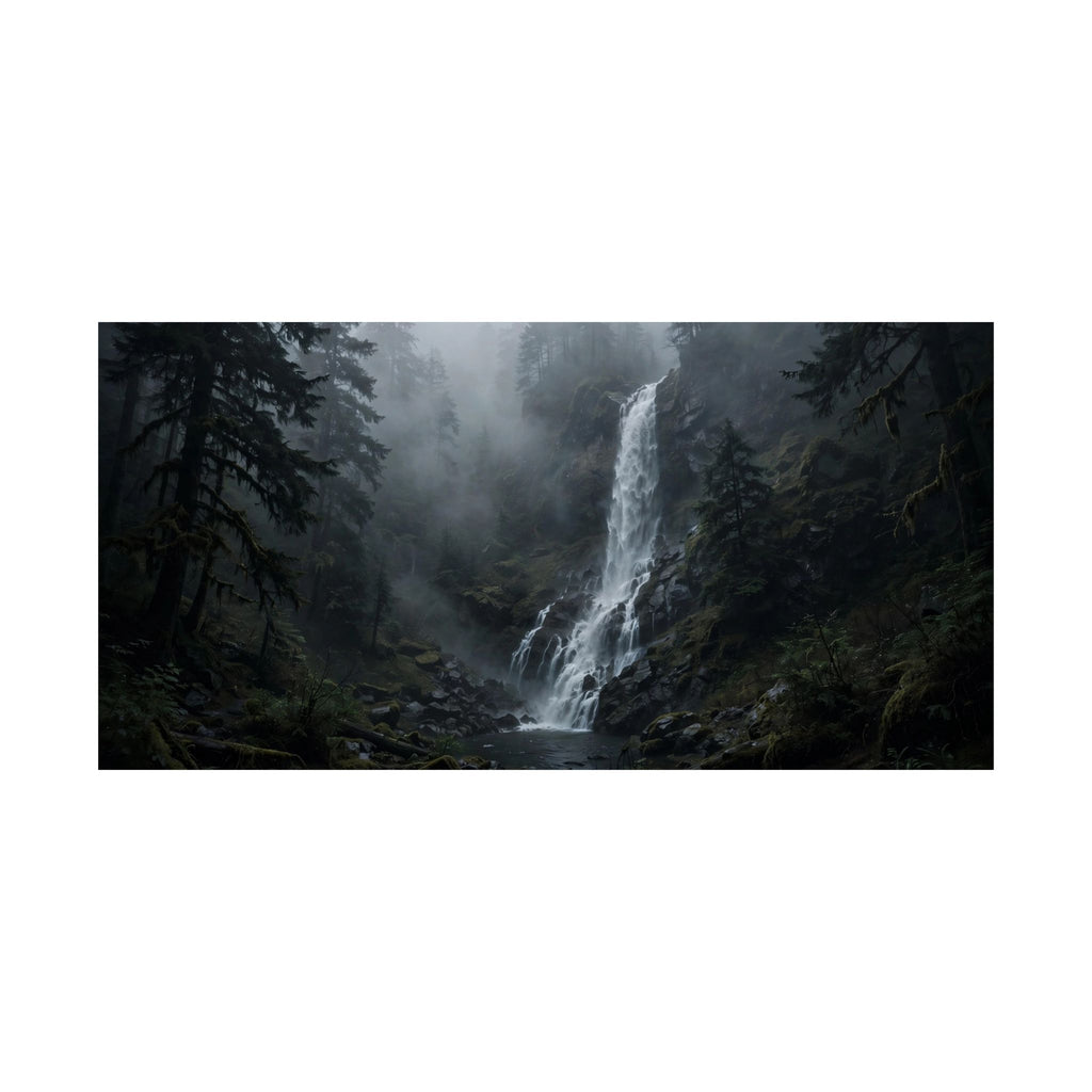 Waterfall in Fog — Wander Wild Co Art Print