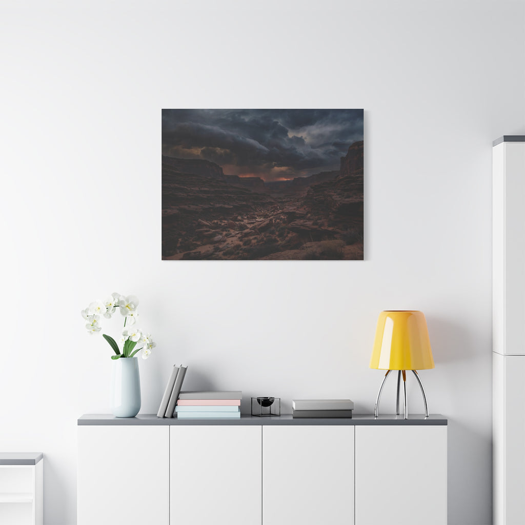 Canyon at Dusk — Wander Wild Co Canvas Print