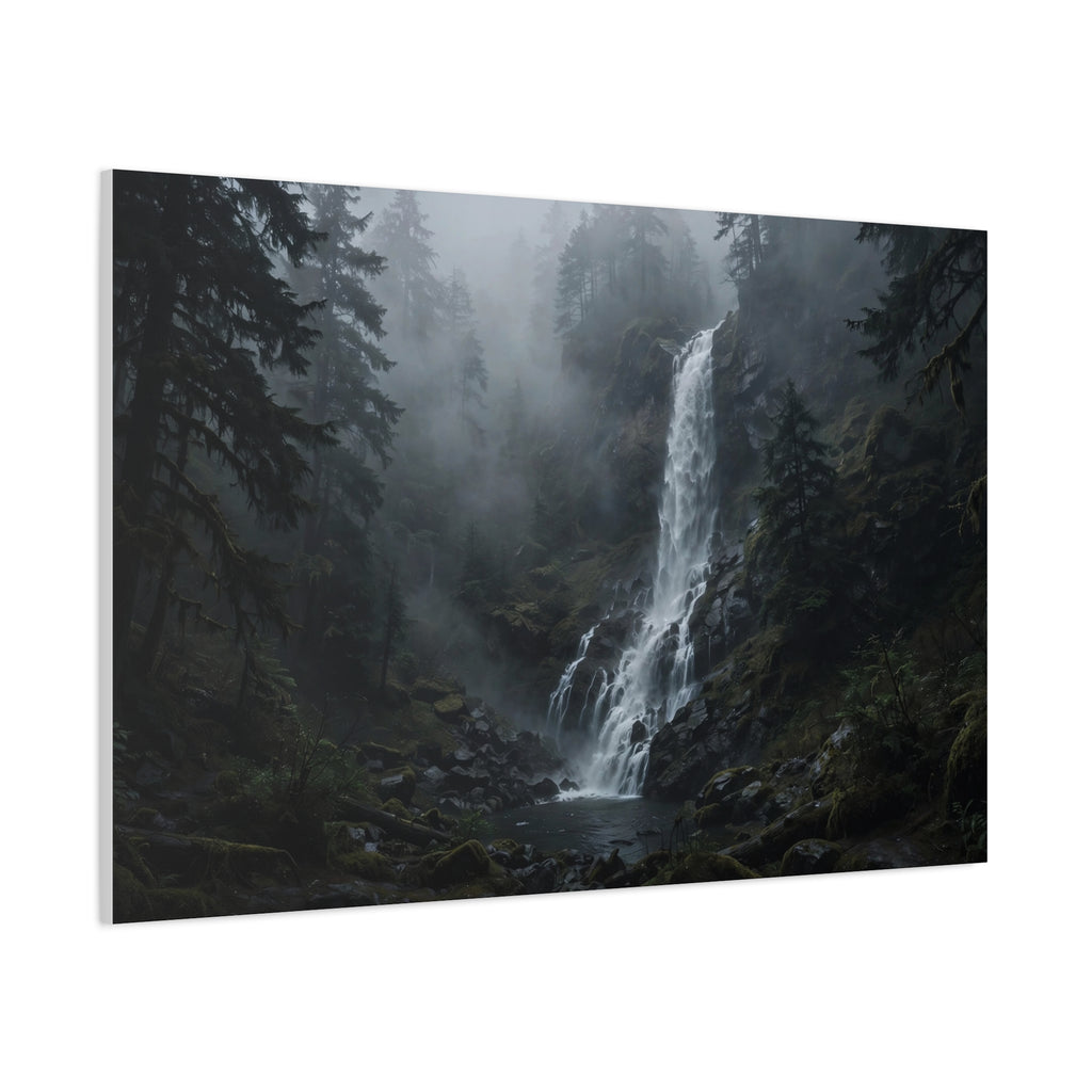 Waterfall in Fog — Wander Wild Co Canvas Print