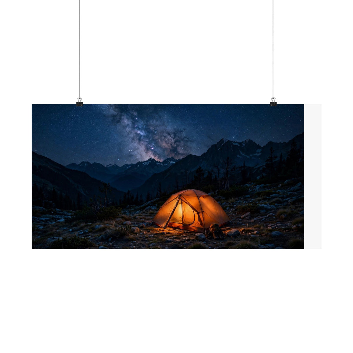 Tent Under Stars — Wander Wild Co Art Print