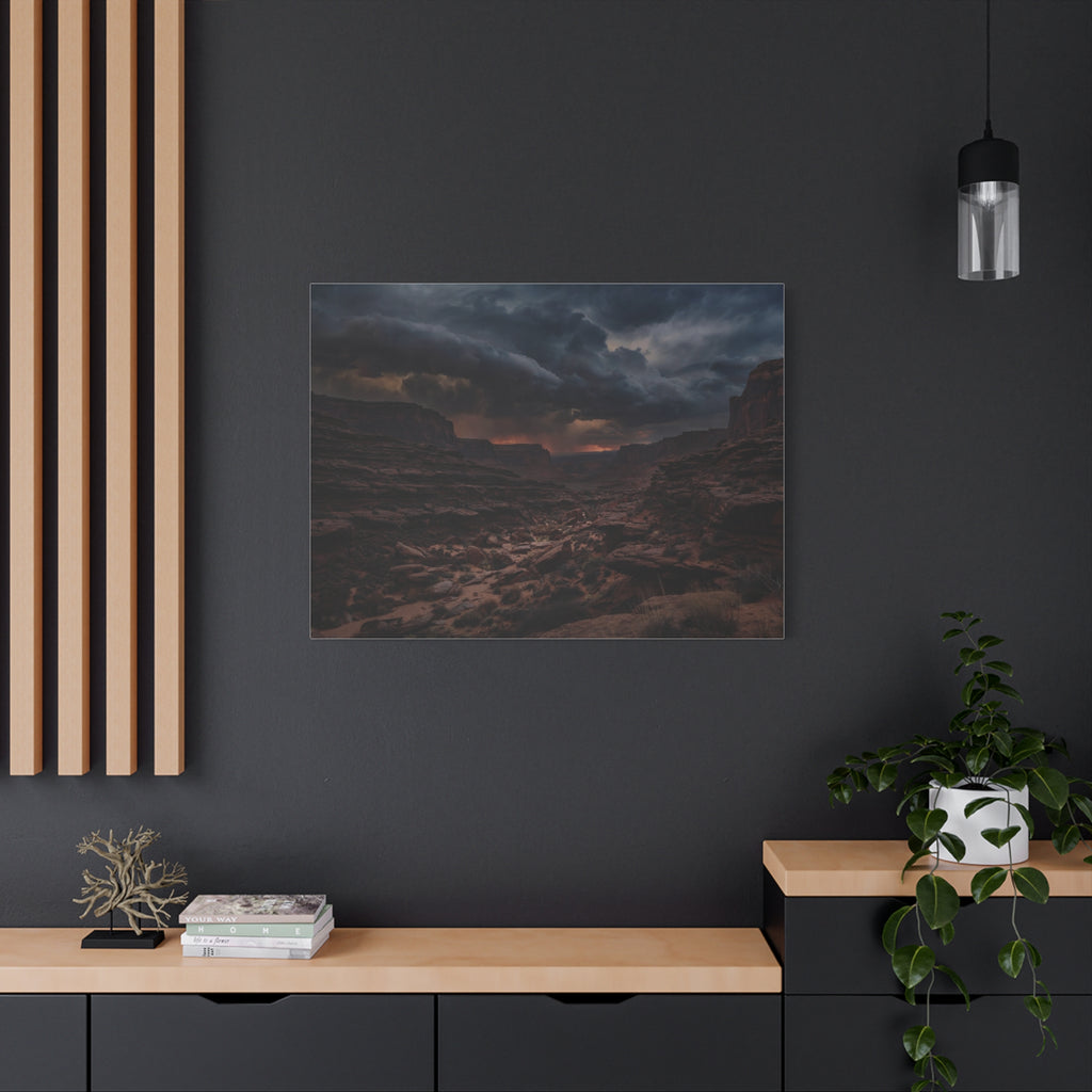 Canyon at Dusk — Wander Wild Co Canvas Print