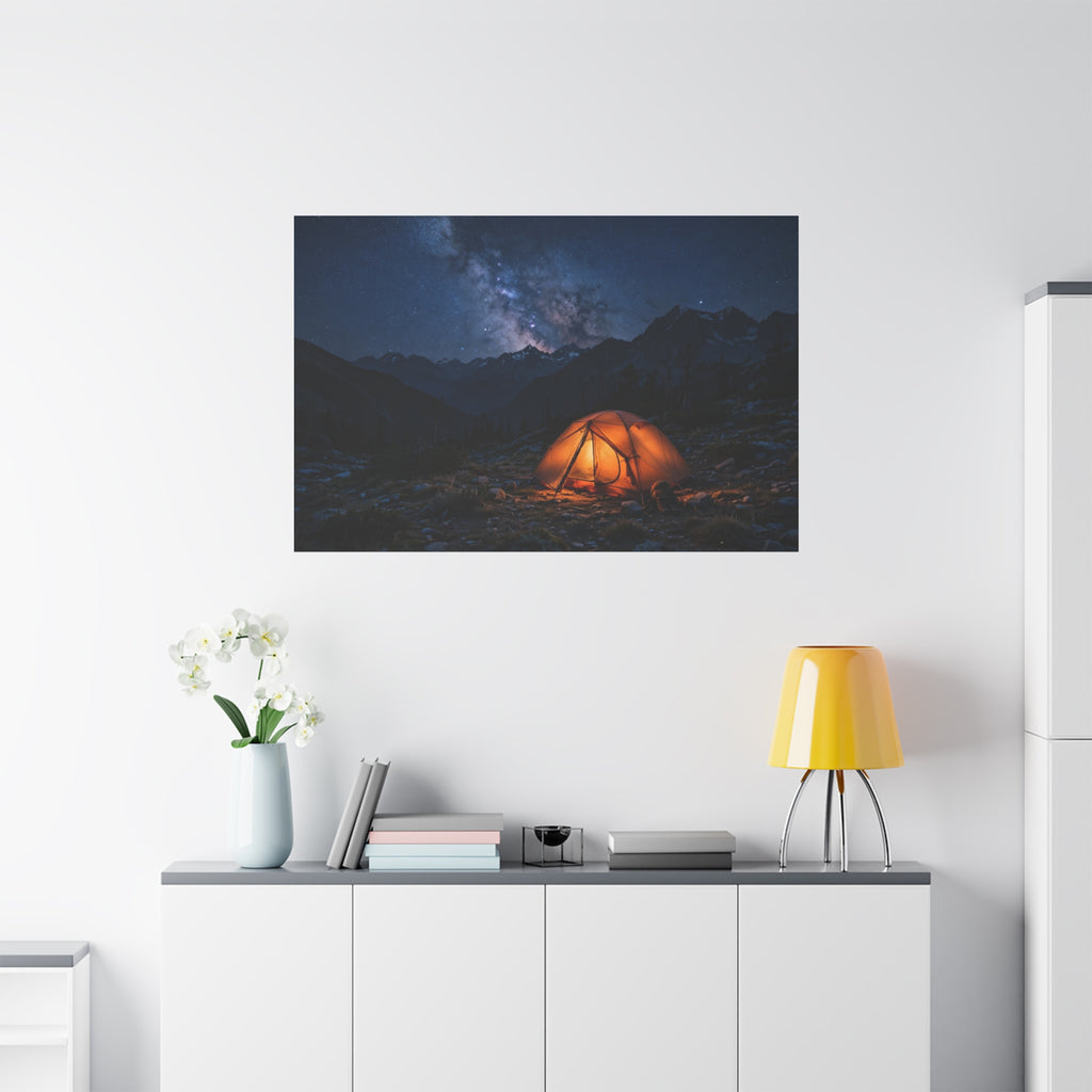 Tent Under Stars — Wander Wild Co Canvas Print