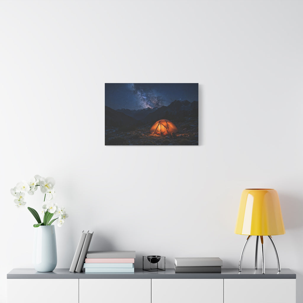 Tent Under Stars — Wander Wild Co Canvas Print