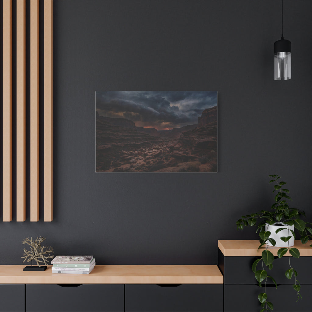 Canyon at Dusk — Wander Wild Co Canvas Print