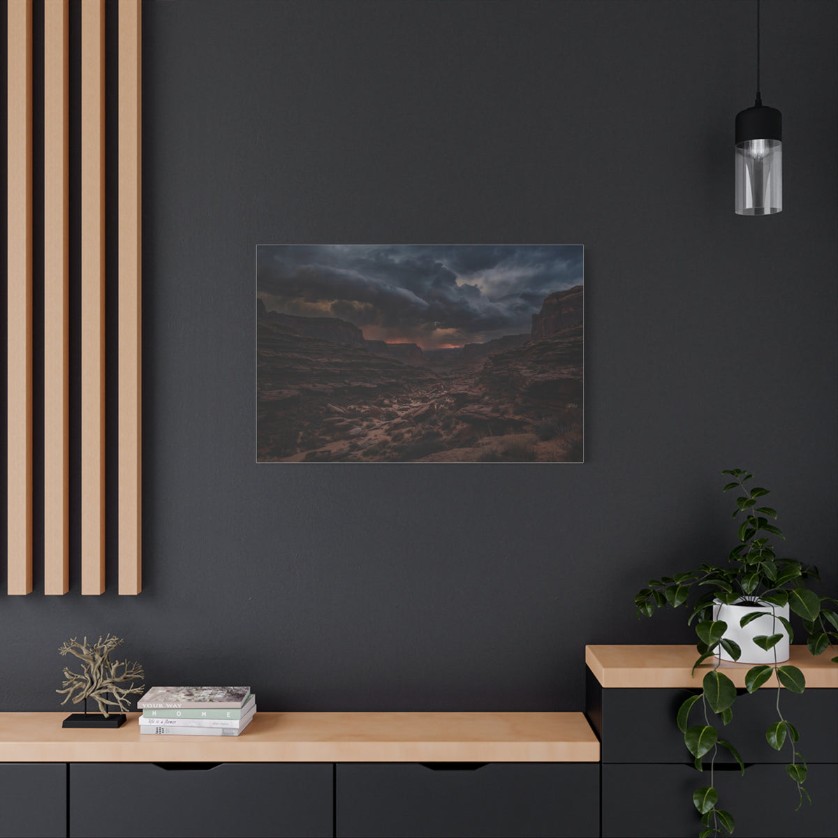Canyon at Dusk — Wander Wild Co Canvas Print