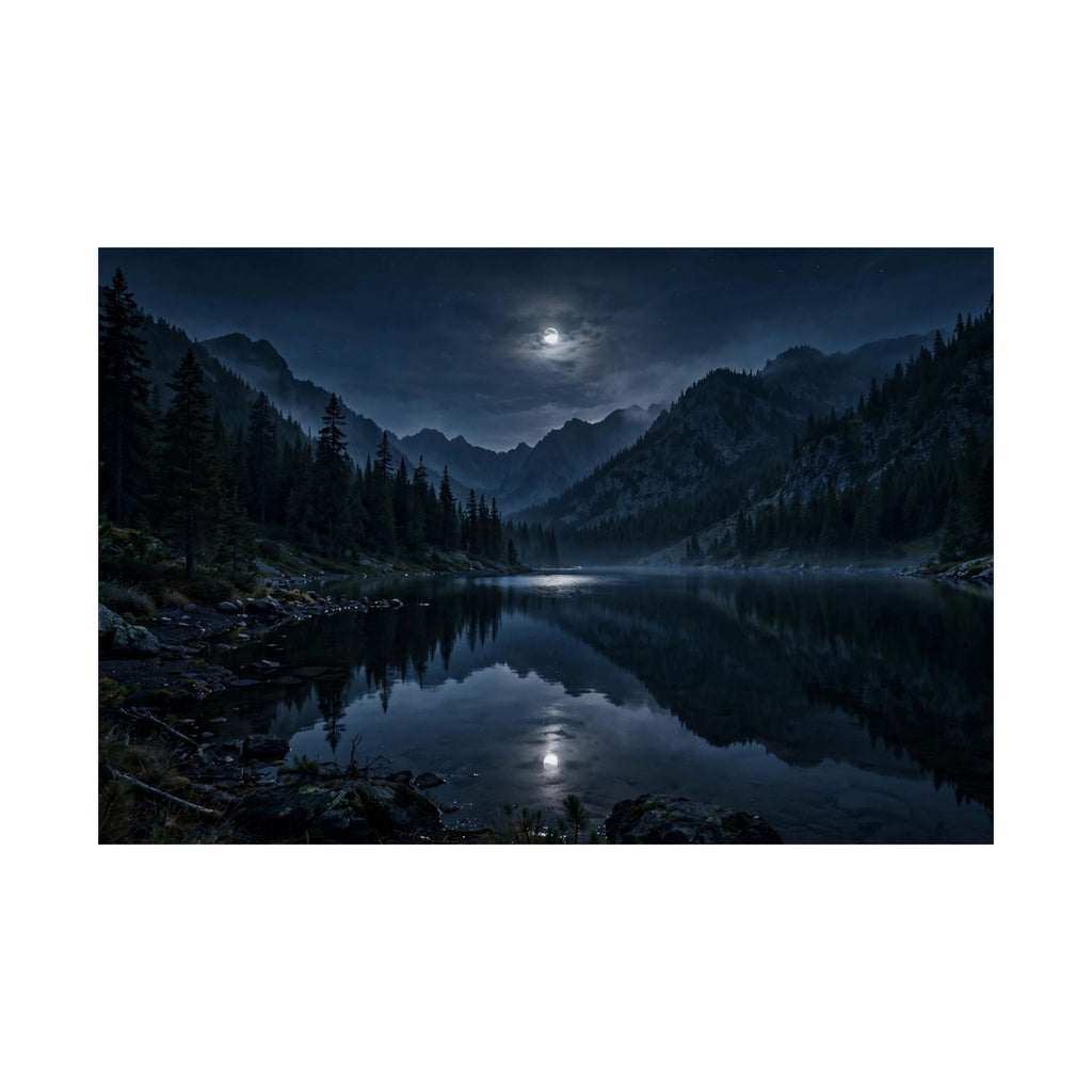 Moonlit Lake — Wander Wild Co Art Print