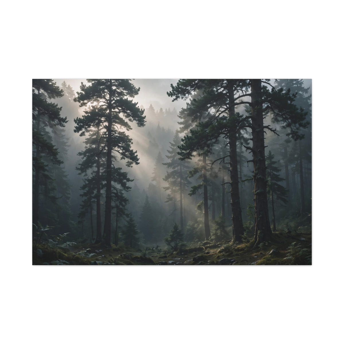Fog Forest — Wander Wild Co Canvas Print