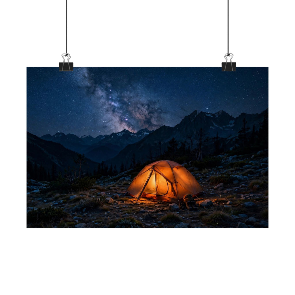 Tent Under Stars — Wander Wild Co Art Print