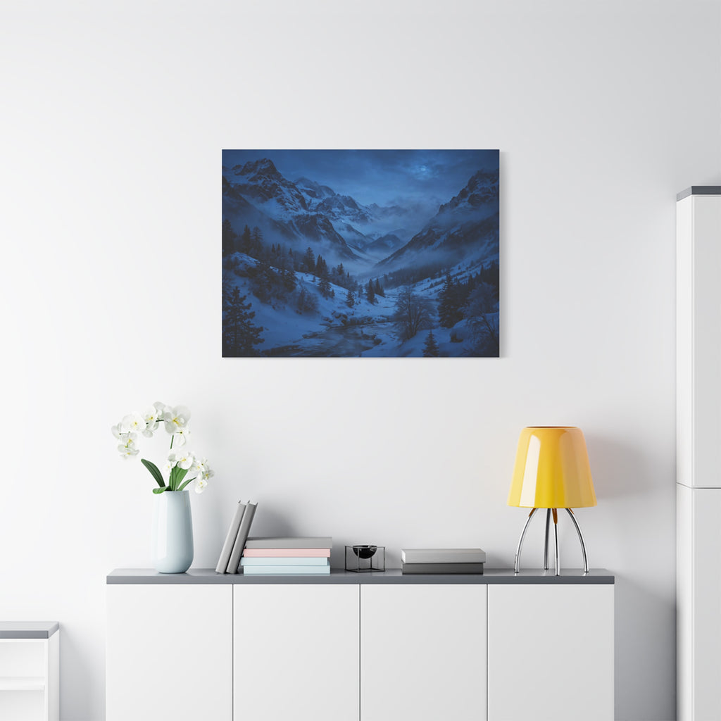 Snowy Valley — Wander Wild Co Canvas Print