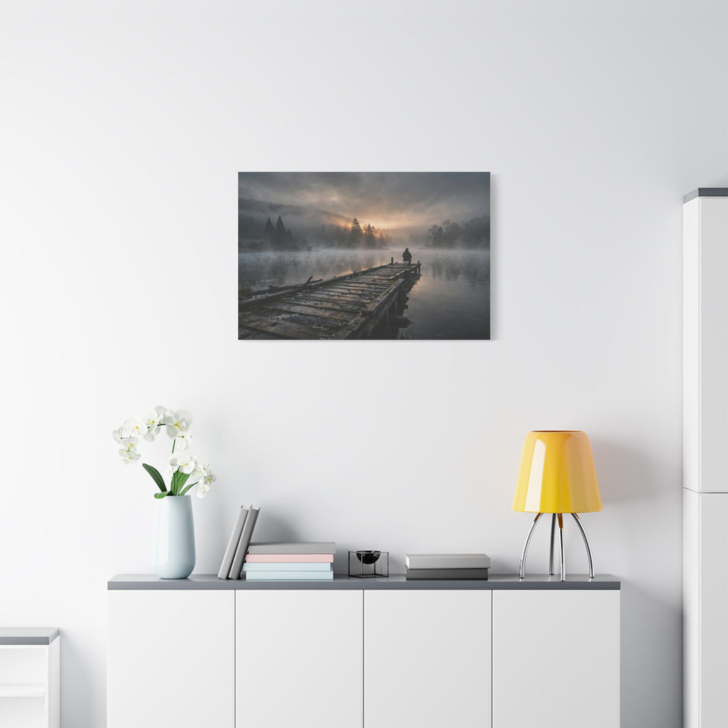Fishing Dock — Wander Wild Co Canvas Print