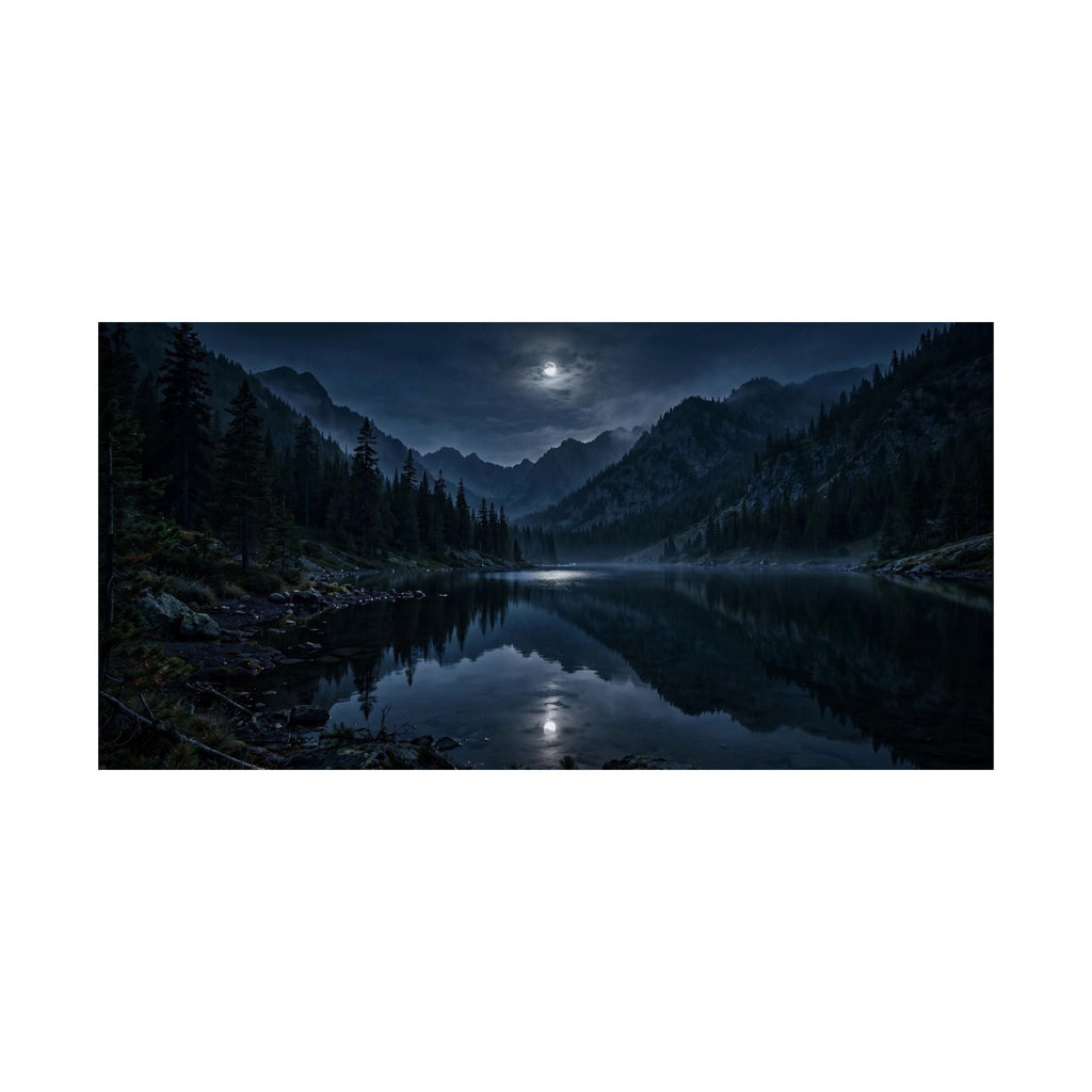 Moonlit Lake — Wander Wild Co Art Print
