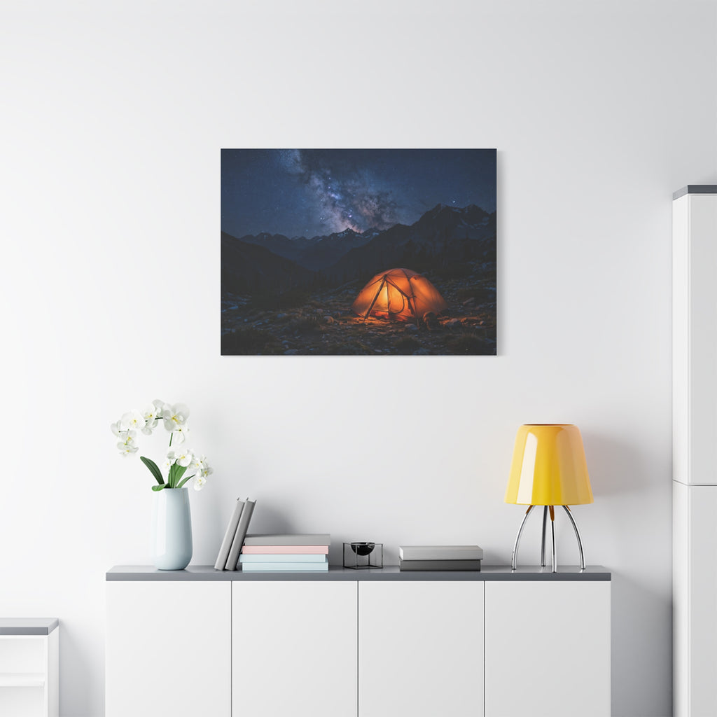 Tent Under Stars — Wander Wild Co Canvas Print
