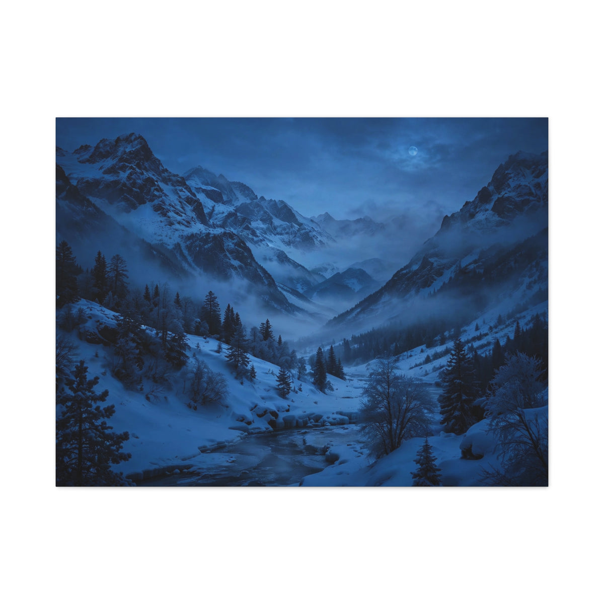 Snowy Valley — Wander Wild Co Canvas Print