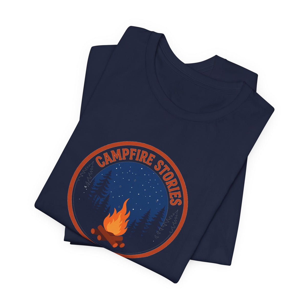 Vintage campfire scene graphic on a Wander Wild Co classic tee