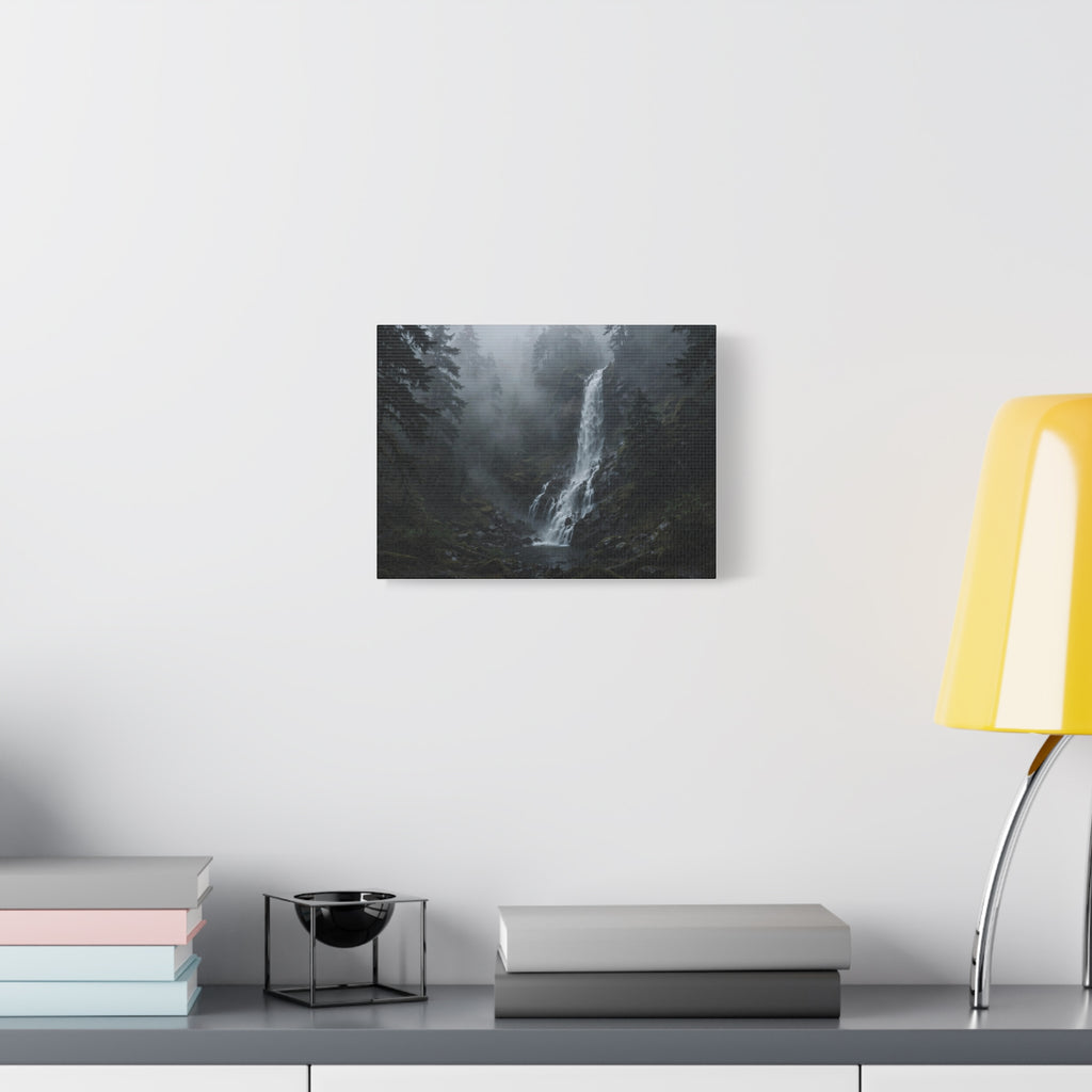 Waterfall in Fog — Wander Wild Co Canvas Print