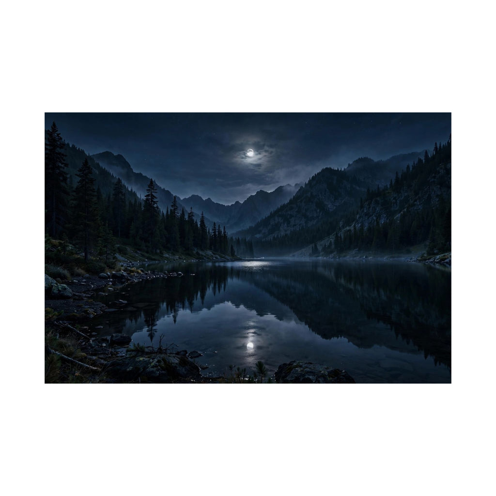 Moonlit Lake — Wander Wild Co Art Print