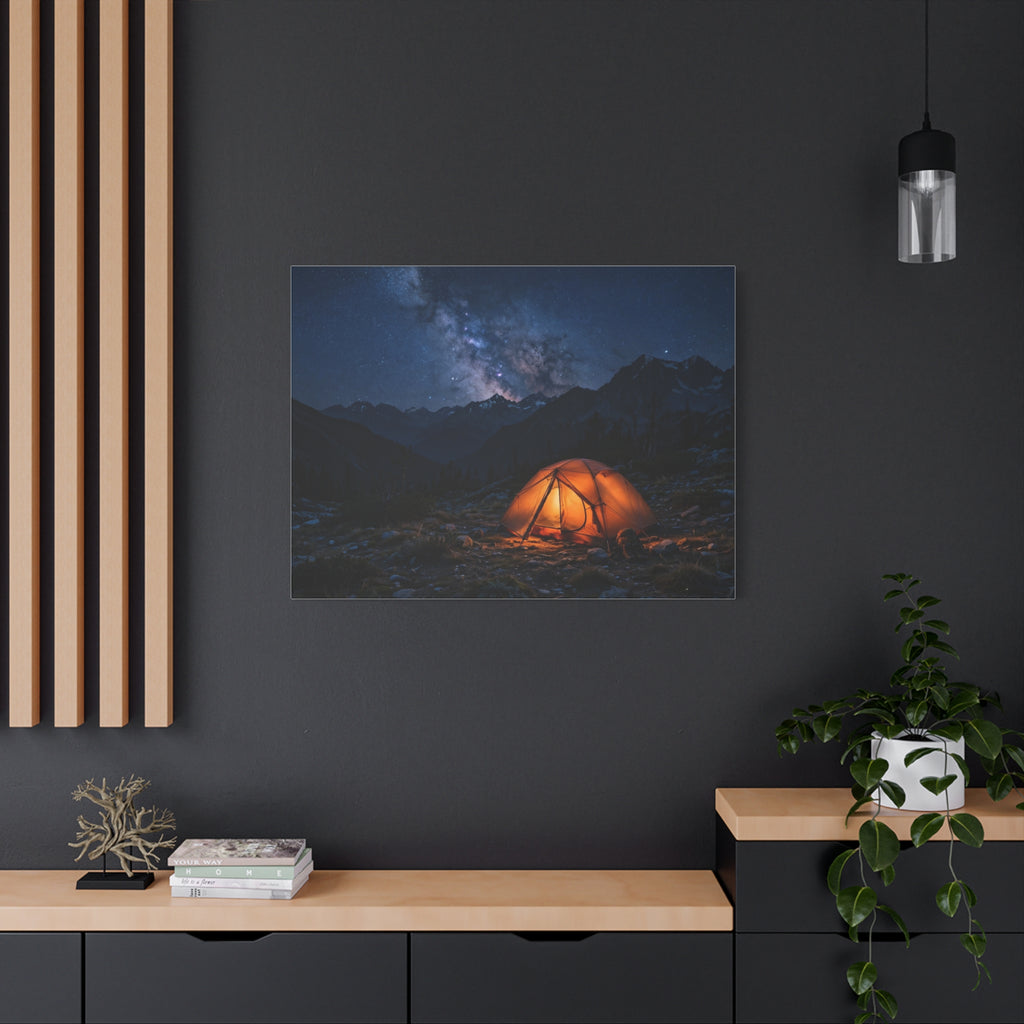 Tent Under Stars — Wander Wild Co Canvas Print