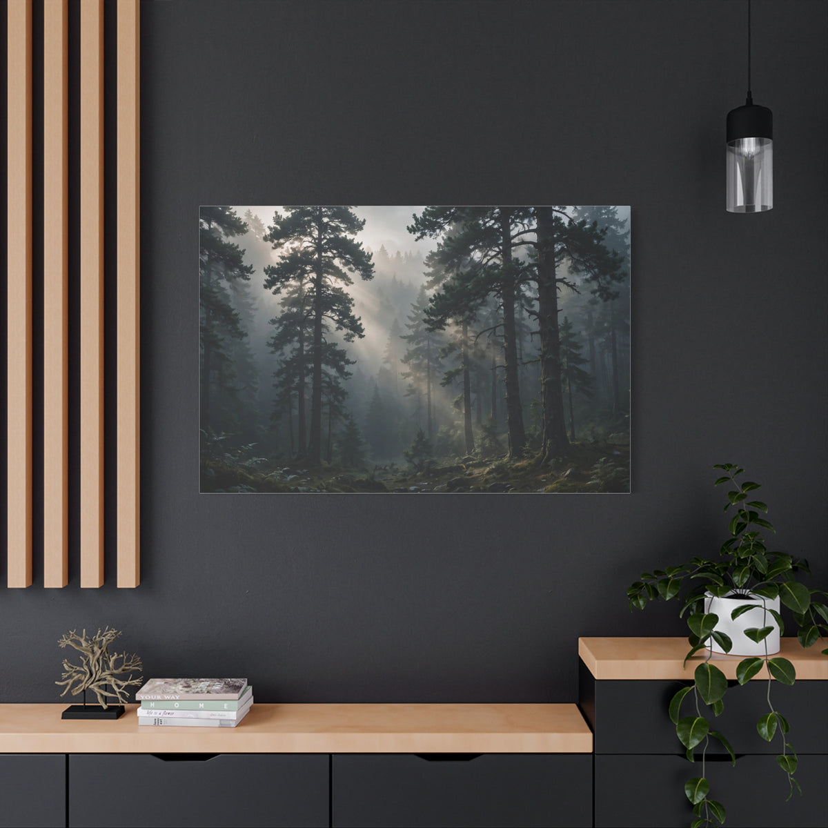 Fog Forest — Wander Wild Co Canvas Print