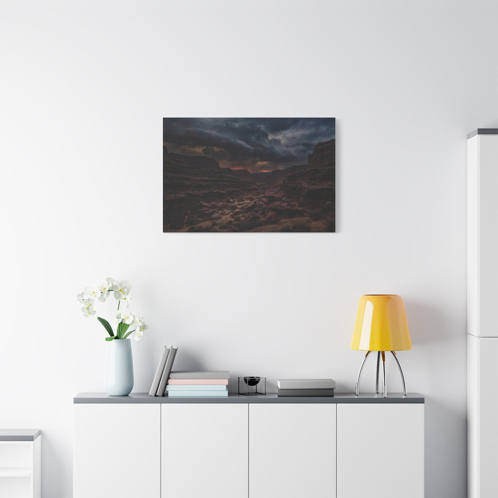 Canyon at Dusk — Wander Wild Co Canvas Print