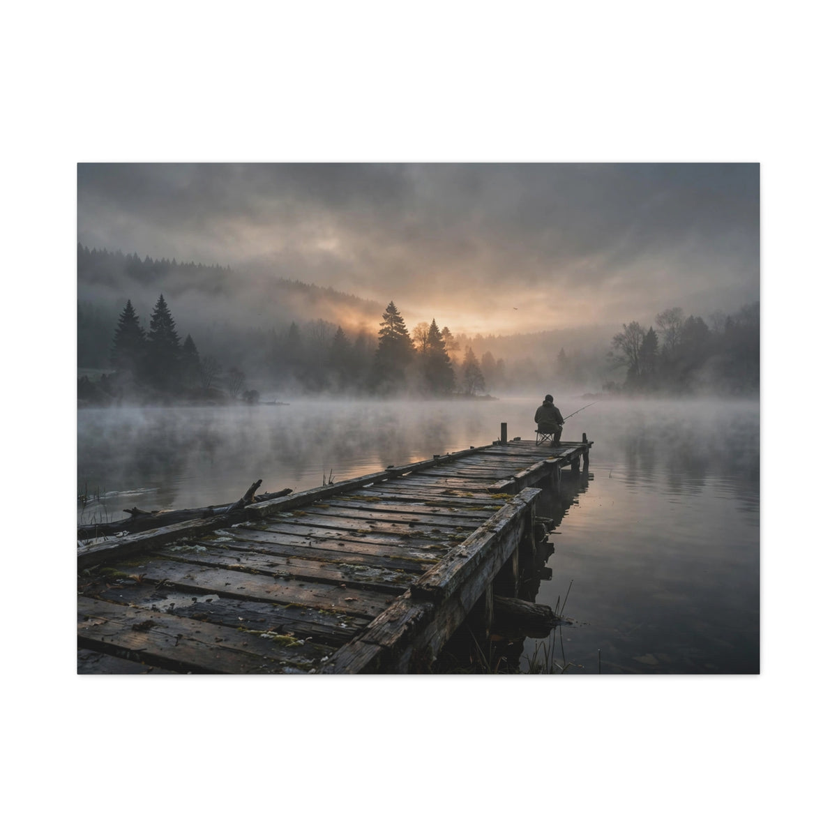 Fishing Dock — Wander Wild Co Canvas Print