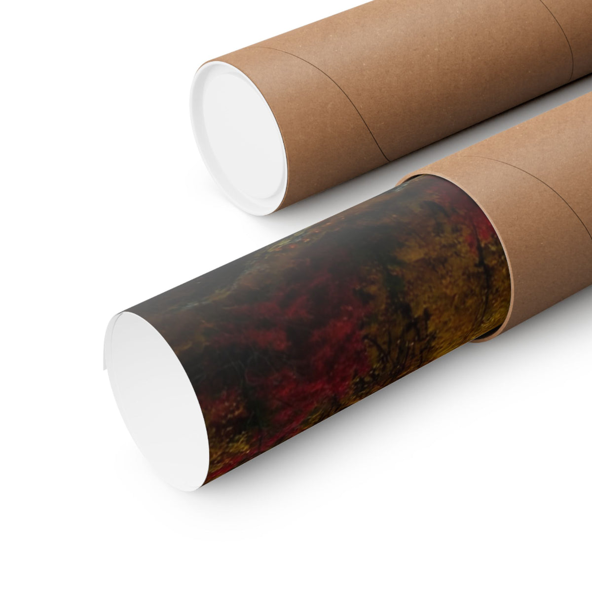 Autumn Ridge Art Print — Fall Colors Mountain Poster