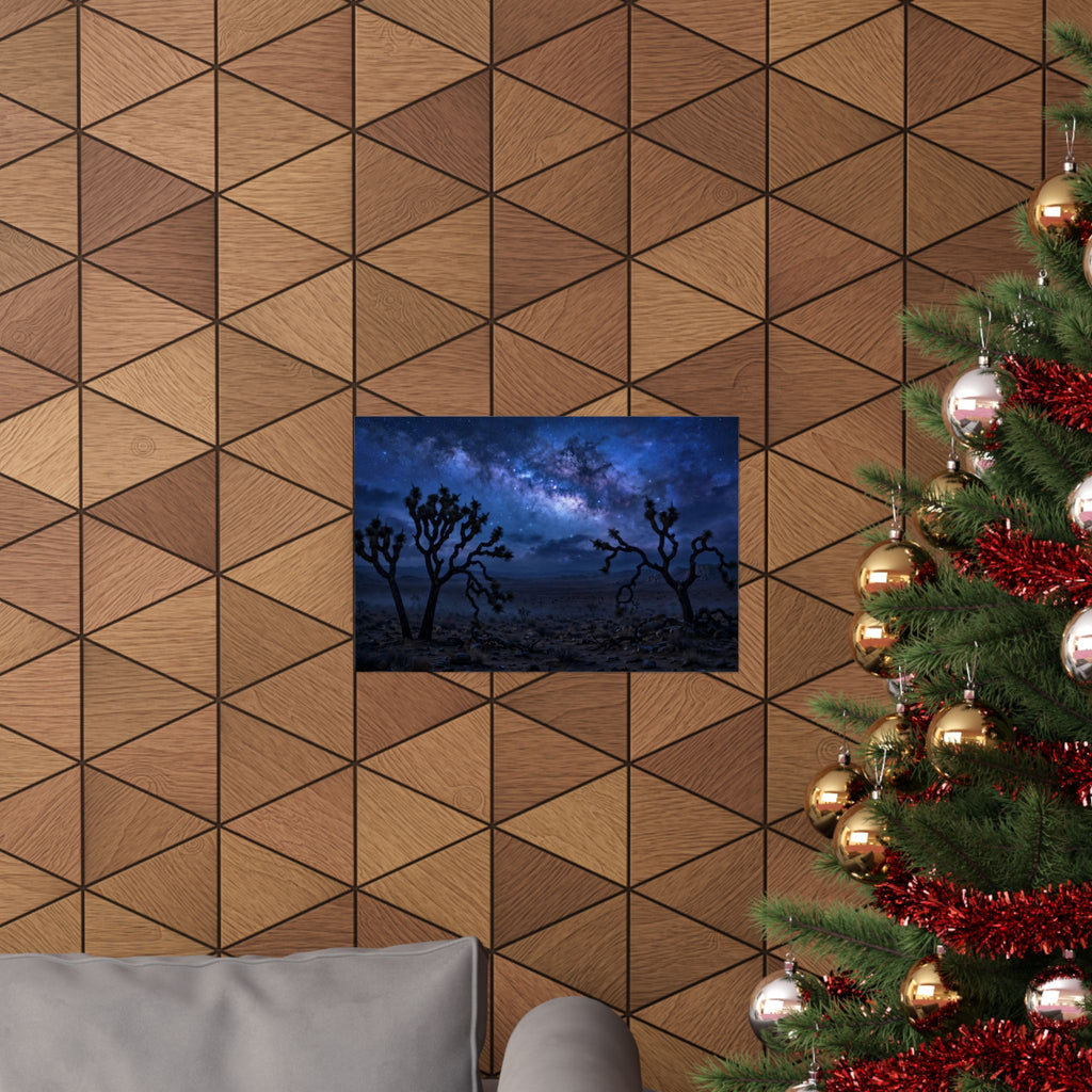 Desert Night Art Print — Desert Night Sky Poster